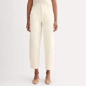 Everlane Utility Barrel Pant Bone Size 00 Regular NWT